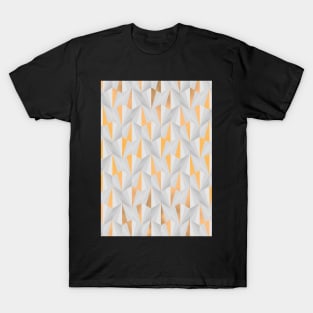 White and Gold Fractal T-Shirt